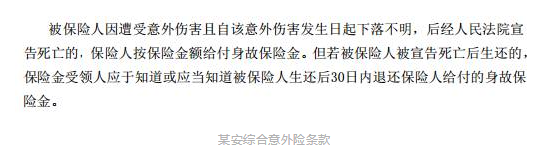 旅游失蹤什么保險能賠？