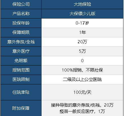 大保鏢意外險少兒版怎么樣 值不值得買(mǎi)？
